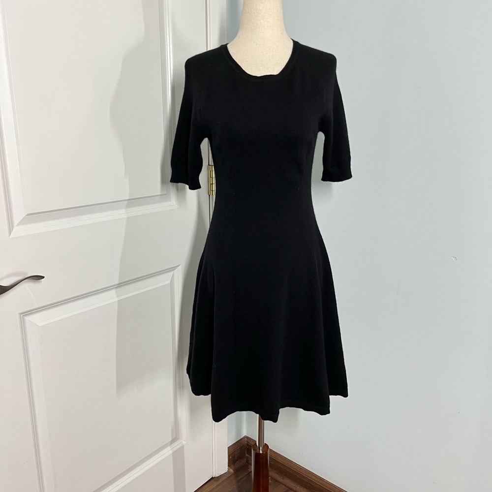 Aqua 100% cashmere black mini dress size S - Picture 7 of 11